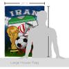 World Cup Iran Flags Iranian Banner Room Wall Art Flag Poles For Outside House Patio Porch Lawn Garden Stand Tapestry Yard Signs FIFA Gifts Sports Fan Trophy Soccer Game Football Made In USA view 2