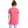 C9 Champion girls Supersoft Tech Tee T Shirt, Vivid Fuschia Heather/Sunset, Small US view 3