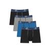 C9 Champion boys Lightweight Stretch Boxer Briefs, New Ebony, Comet Gray, Quarry Blue, New Ebony, Medium US view 1