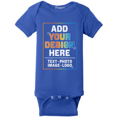 TEEAMORE Custom Bodysuits for Baby Personalized Bodysuit Design Your Own Add Your Text Image