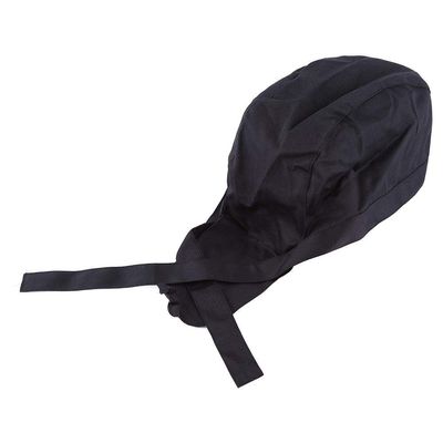 Adjustable Chef Elastic Cooking Hat, Chef Cooking Black Chef Hat for Adults with Adjustable Bands, Kitchen Catering Cooking Chef Unisex Chef Hat for Men or Women