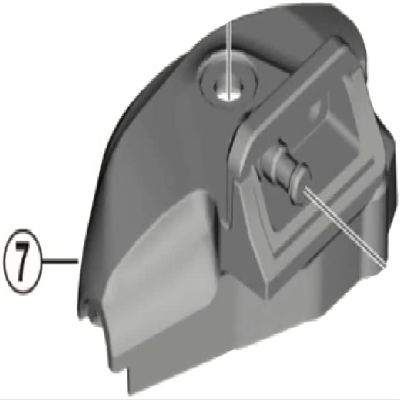 SHIMANO Spares SL-M8100-I Right Hand Cover, Keine