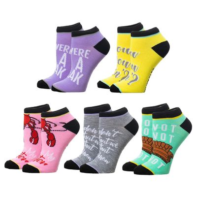 Bioworld Friends TV Show 5-Pack Ankle Socks