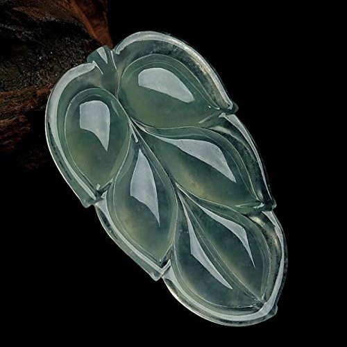 A Goods Jade Leaves Pendant Leaves Jade Pendant Men and Women Jade Necklace