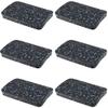 BestXD Heavy Duty Treadmill Mat Pads - 6 PCS 0.55" Ultra-Dense Rubber Anti-Vibration Pads - Professional Grade Floor Protection for Large Machines and High-Impact Use view 1