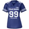 Custom Replica Football Jersey for Women Add Your Team Name and Number Personalized T-Shirt 2 Sided True Royal view 1