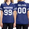 Custom Replica Football Jersey for Women Add Your Team Name and Number Personalized T-Shirt 2 Sided True Royal view 3