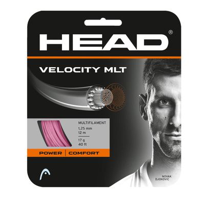 Head Velocity MLT Tennis String (Set) (Pink, 17)