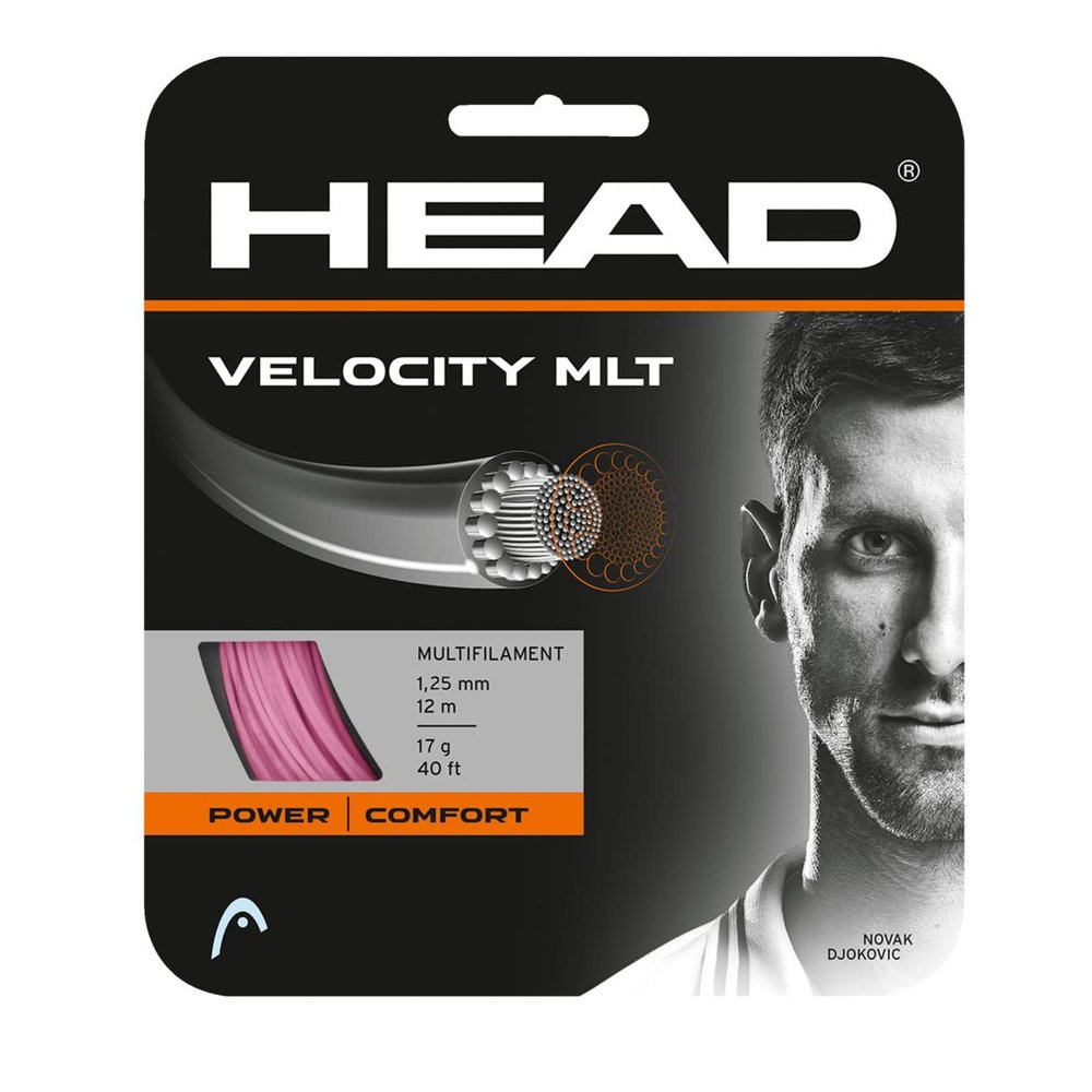 Head Velocity MLT Tennis String (Set) (Pink, 17)