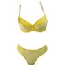 Swbreety Women's Lace Bra Set Sexy Bowknot Lingerie Bra and Panties Push Up Yellow view 4