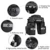 HUNTVP Bike Pannier Bag Bicycle Rear Rack Bag Waterproof - 3 in 1 Cycling Multi Function Rear Seat Bag with Rain Cover view 2