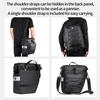 HUNTVP Bike Pannier Bag Bicycle Rear Rack Bag Waterproof - 3 in 1 Cycling Multi Function Rear Seat Bag with Rain Cover view 3