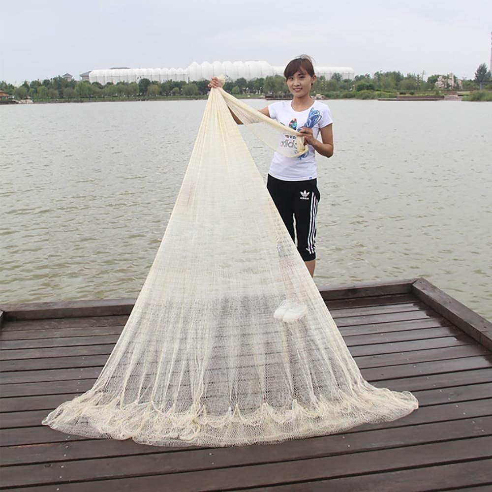 Lawaia Fishing Net Diameter 6/7/8m Nylon Multifilament Heavy Casting Fish Gill Net for Hand Throw Fish Nets Fly Fishing Tool (3)
