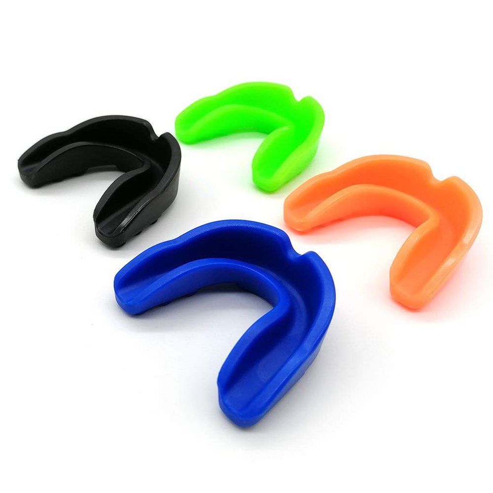 Zooshine Set of 4 Youth Sports Mouth Guard for Kids(Age 7-14),Mouth Guards for Taekwondo Boxing Football Hockey Karate Rugby,Mouth Guard with Case