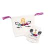 MUK LUKS Little Kid's Zoo Baby Hat and Flip Mitten Set, Ivory, OSFM view 1