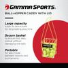 GAMMA Sports Tennis BallHopper, Racquet Sports Ball Hoppers for Easy Pick Up, Carrying, and Storage, Durable, Convenient, Heavy-Duty Construction, Multiple Sizes & Colors, Pickleball Hoppers view 2