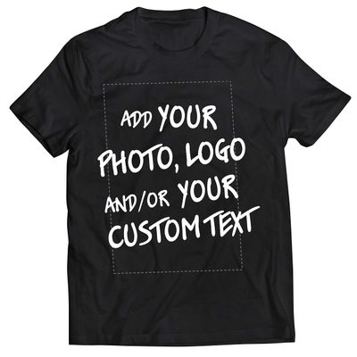 lepni.me Mens T-shirt Make Your Own Personalised Design With Favorite Photo or Custom Text (XL Black Multi Color)