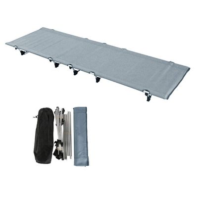 HI SUYI Ultralight Portable Folding Single Camp Tent Cot Bed Aluminium Alloy Metal Frame Heavy Duty Include Storage Bag for Indoor Outdoor Hiking Fishing Hunting Car Travel for Adult or Kids