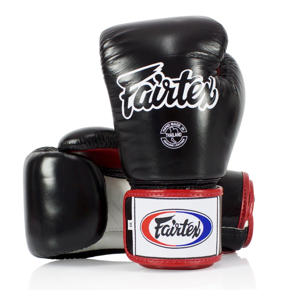 Fairtex BGV1 Muay Thai Boxing Training Sparring Gloves for Men, Women, Kids| Premium Quality, Light Weight & Shock Absorbent 10 oz Boxing Gloves -Black/White/Red