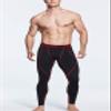 TSLA Men's Thermal Compression Pants, Athletic Sports Leggings & Running Tights, Wintergear Base Layer Bottoms, Heatlock Black & Red, X-Small view 3