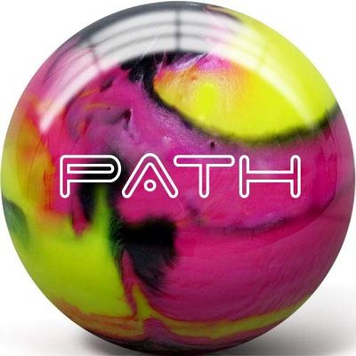Pyramid Path Bowling Ball (Pink/Yellow/Black, 13 LB)