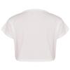 Loxdonz Girls Basic Dance Crop Top Kids Plain Short Sleeve Crop T-Shirt Tees Top (11-12 Years, White) view 2