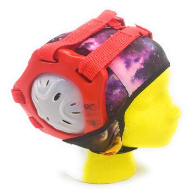 Wrestling Hair Cap - Under The Headgear Style - Multicolored Galaxy (Black Trim)