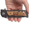 Fanfoobi Laser Engraved Pocket Knife with monogrammed E(from Alphabet 26 A-Z),Anniversary Present for Men, Birthday Present for Men, Boyfriend, Husband Birthday, Fathers Day, Christmas view 1