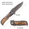 Fanfoobi Laser Engraved Pocket Knife with monogrammed E(from Alphabet 26 A-Z),Anniversary Present for Men, Birthday Present for Men, Boyfriend, Husband Birthday, Fathers Day, Christmas view 2