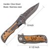 Fanfoobi Laser Engraved Pocket Knife with monogrammed B(from Alphabet 26 A-Z), Men Anniversary Present, Knife For Men view 2