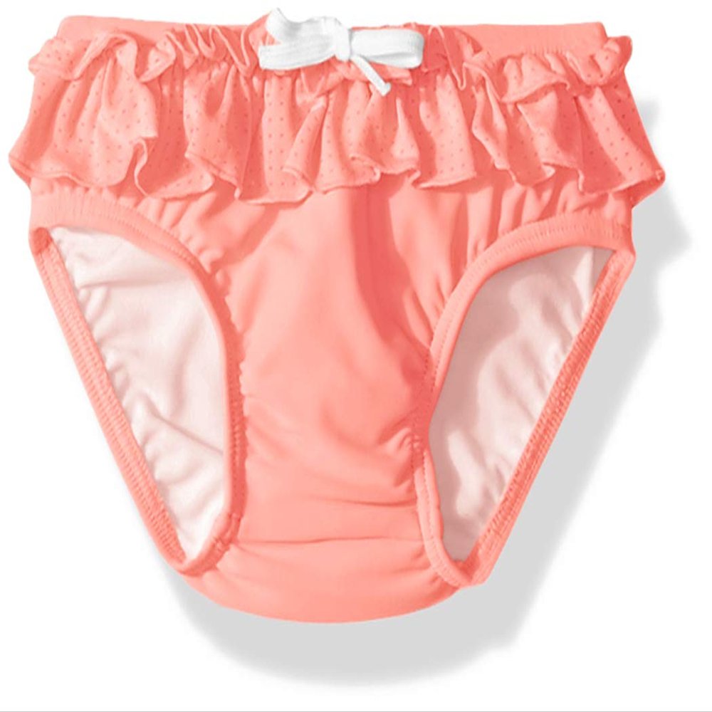 Seafolly Toddler Girl's Coated Baby Swim Bottom Swimwear, Sweet Summer Sunkist Pink, 1