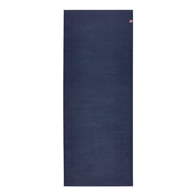 Manduka eKOLite Yoga Mat 71" - 4mm | Natural Rubber | Eco-Friendly | Soft Textured Surface | Natural Next-to-Skin Feel | 71 x 26 inches | Midnight Blue
