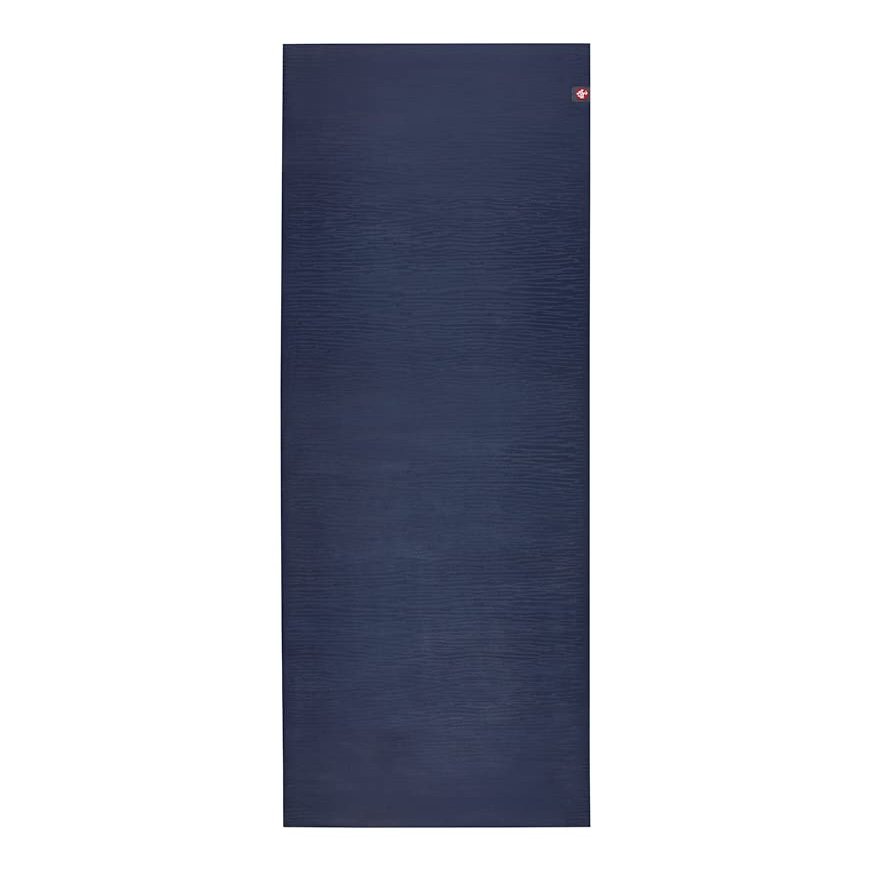 Manduka eKOLite Yoga Mat 71" - 4mm | Natural Rubber | Eco-Friendly | Soft Textured Surface | Natural Next-to-Skin Feel | 71 x 26 inches | Midnight Blue