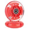 AOWISH 2-Pack Light Up Scooter Rear Wheels 80mm Flash Flashing Inline Skates Replacement Wheel with Bearings ABEC 9 for Adjustable 3-Wheel Kick Scooters (Red) view 2