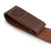 Hide & Drink, Set of 2 Lifting Wrist Straps, Bodybuilding, Sports, Gym, Fitness, Accessories, Strenght Training, Full Grain Leather, Handmade, Bourbon Brown view 3