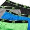 C9 Champion Boys' Lightweight Performance Embossed Boxer Briefs, Hardware Gray, Extreme Green, Awesome Blue, New Ebony, S view 2