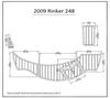 JZ 2009 Rinker 248 Swim Platform Pad 6mm Boat EVA Teak Decking 1/4" 6mm (New Light Brown) view 1
