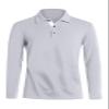 KUYIGO Mens Classic Dry Fit Long Sleeve Golf Polo Shirts Casual Basic Designed with Cotton Shirt Large Light Grey view 1