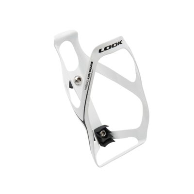 LOOK Unisex - Adult Super Light Bottle Cage, White Shiny, One Size