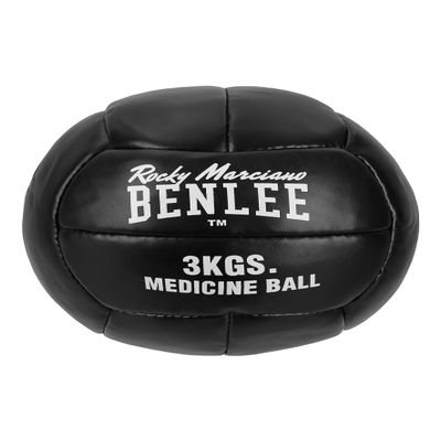 BENLEE Rocky Marciano Unisex Adults Pavely Artificial Leather Medicine Ball, Black, 3kg