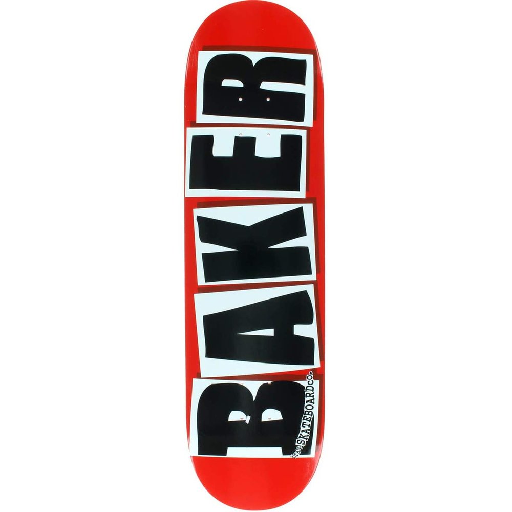 Baker Skateboard Deck Brand Logo Red/Black 7.88"