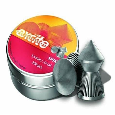 Haendler & Natermann H&N Excite Spike Pointed Airgun Pellets .22 Caliber / 15.74 Grains (200 Count) (2 Pack)