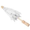 Taidda White Lace Parasol Umbrella, White Bridal Umbrella Victoria Wooden Handle Parasol for Women Girls Wedding Proms Photograph Photo Shoots Collocation Umbrella, 28 cm/11.0 in view 2