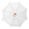 Taidda White Lace Parasol Umbrella, White Bridal Umbrella Victoria Wooden Handle Parasol for Women Girls Wedding Proms Photograph Photo Shoots Collocation Umbrella, 28 cm/11.0 in view 3