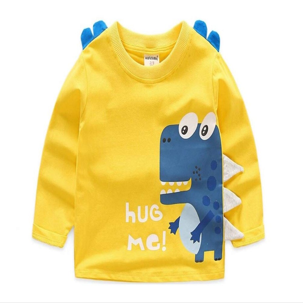 Stesti Winter Coat for Baby Boy Cartoon Dinosaur Winter Coat for Baby Girl Winter Infant Jacket (7T) Yellow