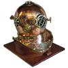 ANTIQUE NAUTICAL STORE Cooper and Brass Diving Helmet Vintage Diving Divers Helmet view 1