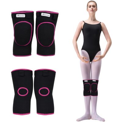 Bezioner Knee Pads Volleyball,Thick Sponge Anti-Slip,Dance Knee Pads for Women Yoga Basketball Football Youth Girls Black and Pink M