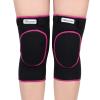 Bezioner Knee Pads Volleyball,Thick Sponge Anti-Slip,Dance Knee Pads for Women Yoga Basketball Football Youth Girls Black and Pink L view 2