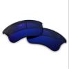 MYCOURAG UV Protection Polarized Replacement Lenses for Oakley Flak Jacket XLJ OO9009 Sunglasses Frame - Midnight Blue Mirror Coated Polarized view 2