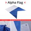 2 Pack Dive Flags Scuba International Diver Flag (20x24inch) Polyester Alpha Flag Boat Marker Flags for Snorkeling, Diving, Underwater Activities view 2